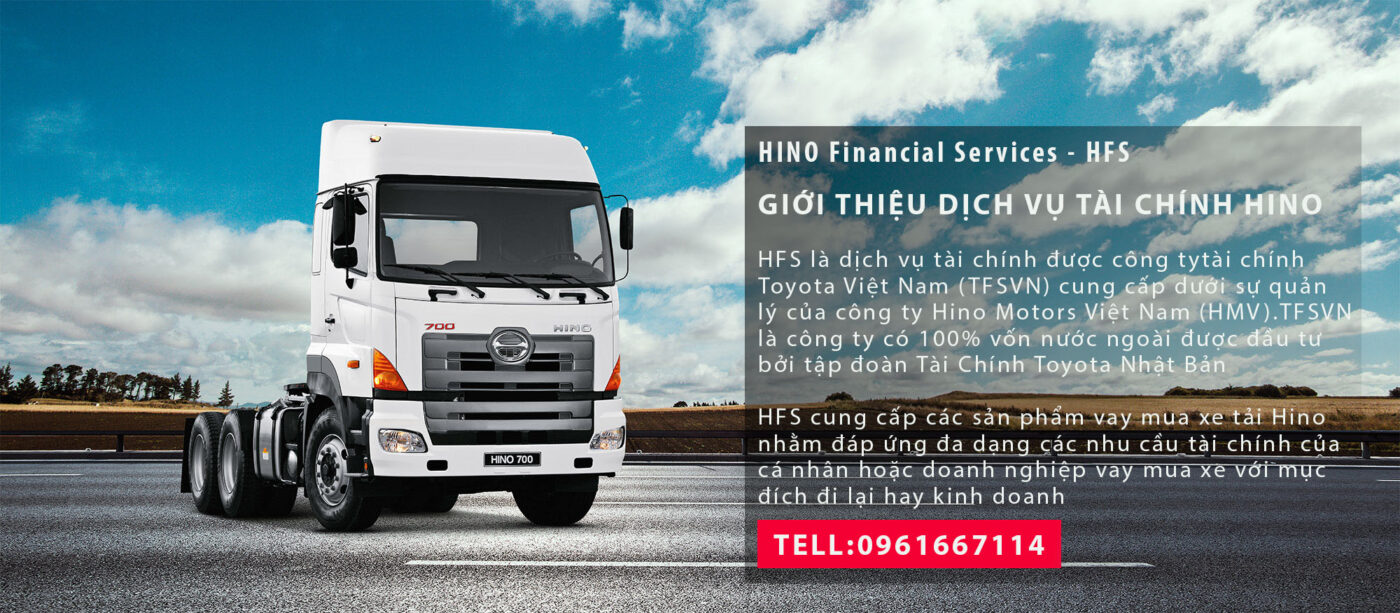 mua xe trả góp dễ dàng với dịch vụ tài chính hino
