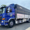 GIÁ XE HINO 3 CHÂN FL8JW7A-M THÙNG CHỞ XE MÁY 9.5M