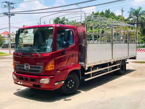 XE HINO 6 TẤN FC9JLTC THÙNG BẠT BỬNG NÂNG 6.42M
