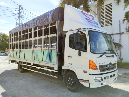 GIÁ XE HINO 6 TẤN FC9JLTC THÙNG CHỞ XE MÁY 6.6M