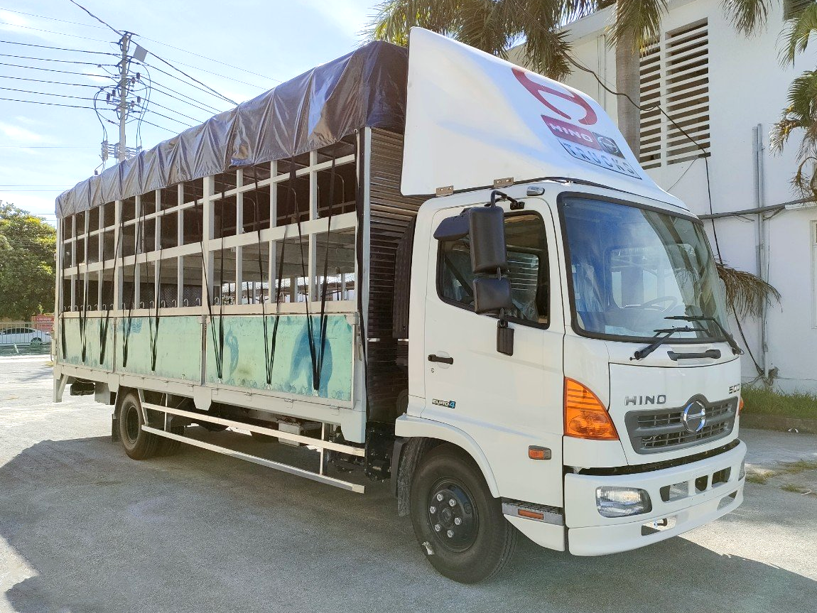 GIÁ XE HINO 6 TẤN FC9JLTC THÙNG CHỞ XE MÁY 6.6M