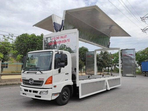 XE HINO 6 TẤN FC9JNTC THÙNG PALLET CÁNH DƠI 7.35M