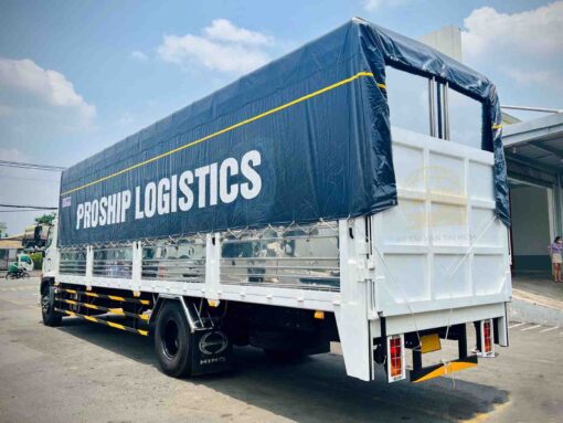GIÁ XE HINO 8 TẤN FG8JT7A-UTL THÙNG CHỞ XE MÁY 9.8M