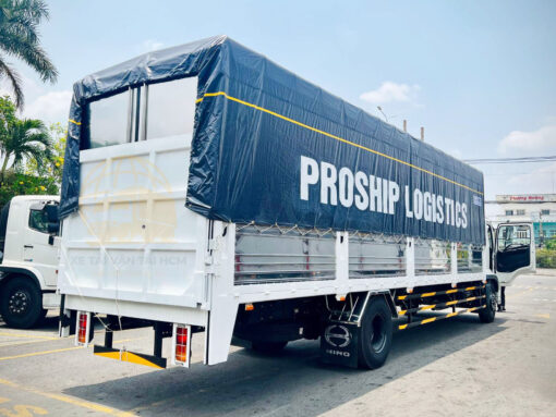 GIÁ XE HINO 8 TẤN FG8JT7A-UTL THÙNG CHỞ XE MÁY 9.8M